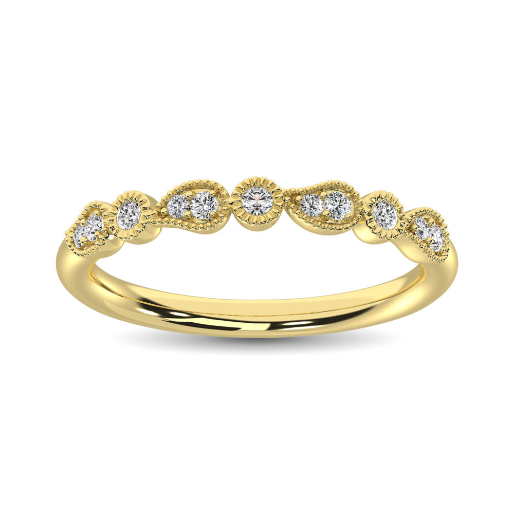 1/10 ct. Diamond Stackable Band in 14k Yellow Gold