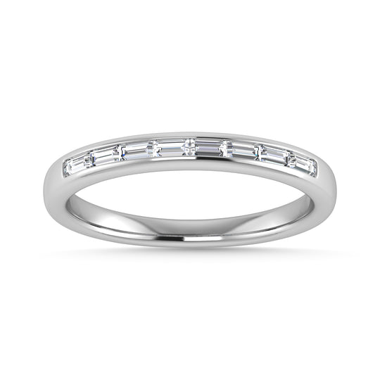 1/4 Ct. Diamond Tw. Baguette Anniversary Band in 14k White Gold