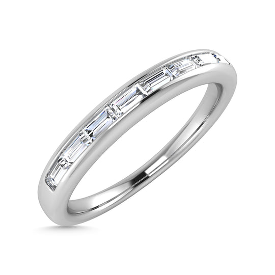 1/4 Ct. Diamond Tw. Baguette Anniversary Band in 14k White Gold