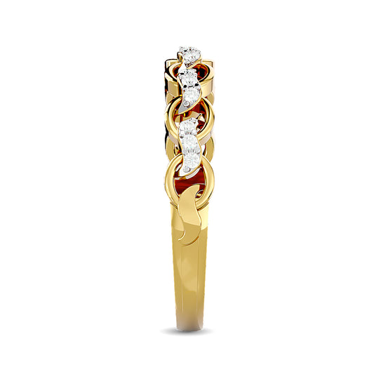10K Yellow Gold 1/10 ct.tw. Diamond Fashion Ring