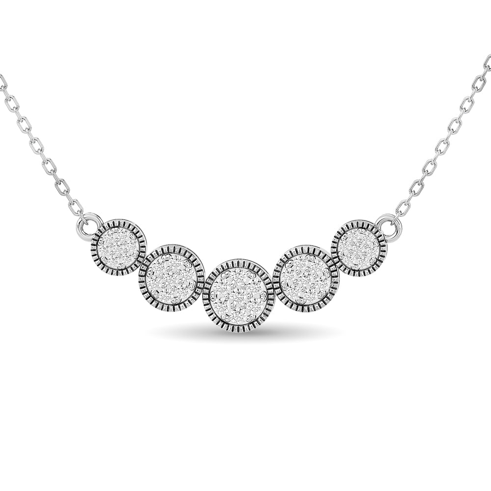 1/4 Ct. Tw. Diamond Fashion Pendant in 14K White Gold