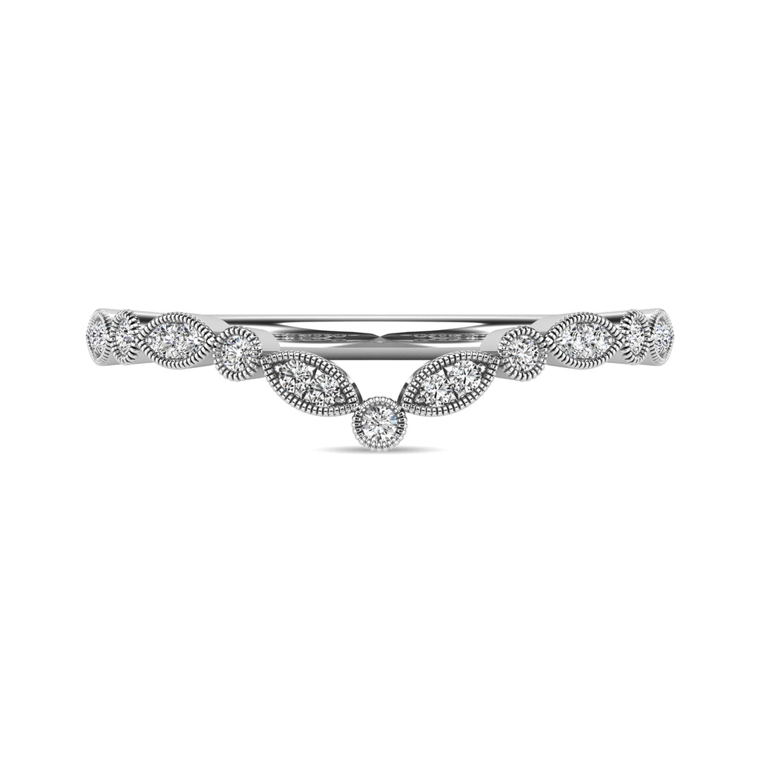 1/10 ct Diamond Anniversary Band in 10k White Gold