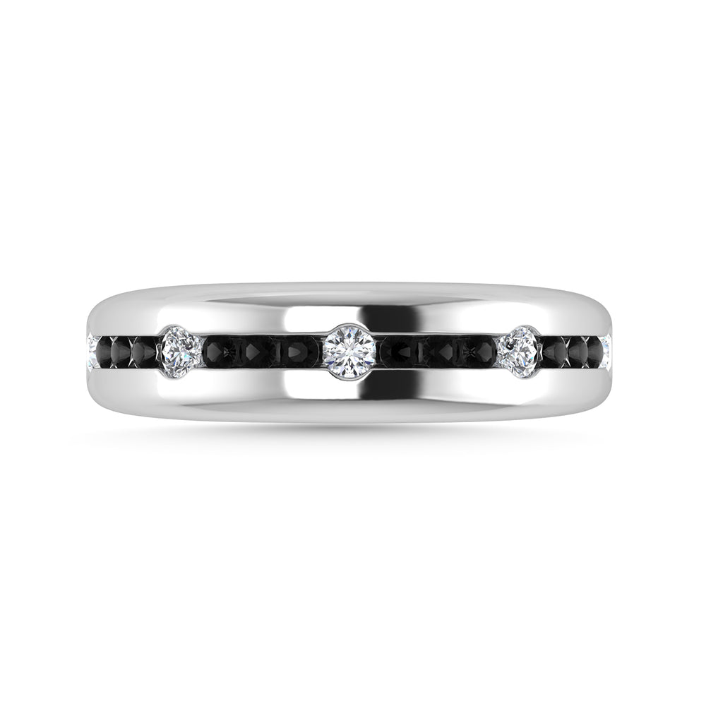 1/2 Ct. Tw. Diamond Wedding Band in 14K White Gold