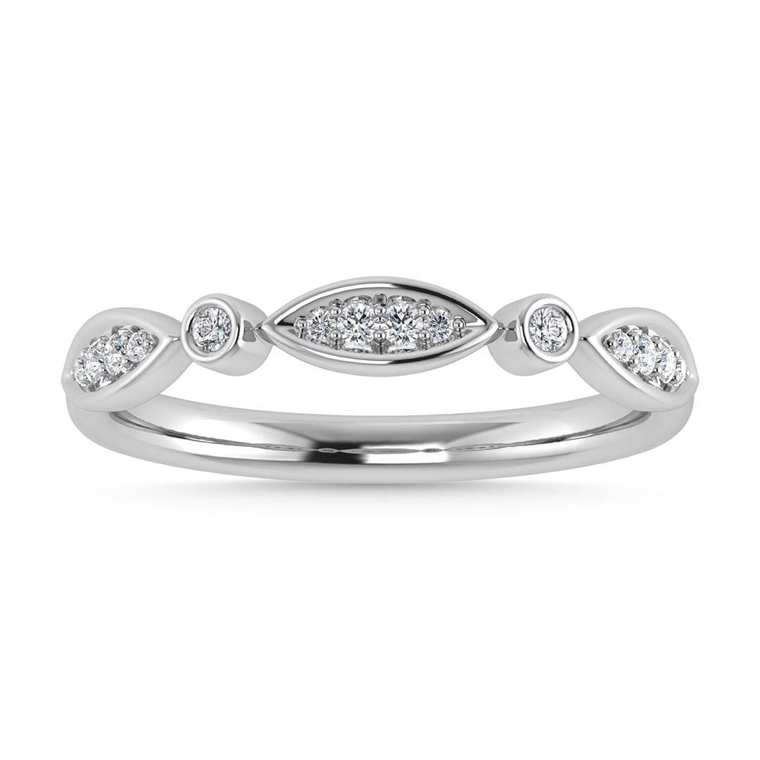 1/8 Ct. Tw. Diamond Fashion Ring in 10K White Gold