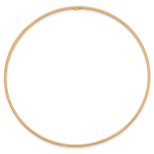14k Yellow Gold 1.5mm Polished Slip-on Bracelet