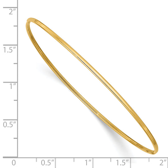 14k Yellow Gold 1.5mm Polished Slip-on Bracelet
