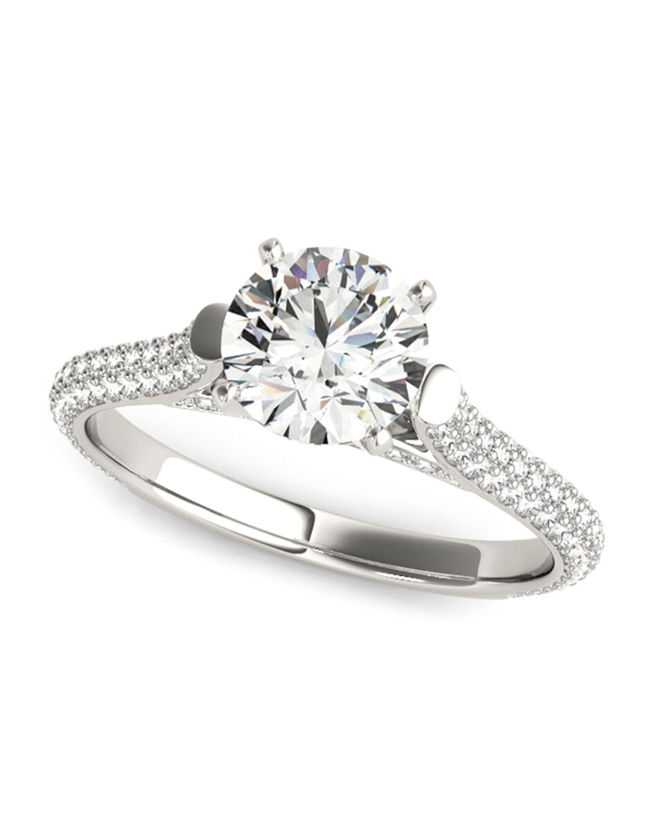 CUSTOM ENGAGEMENT RING SETTING PAVÉ – Amore Mio!