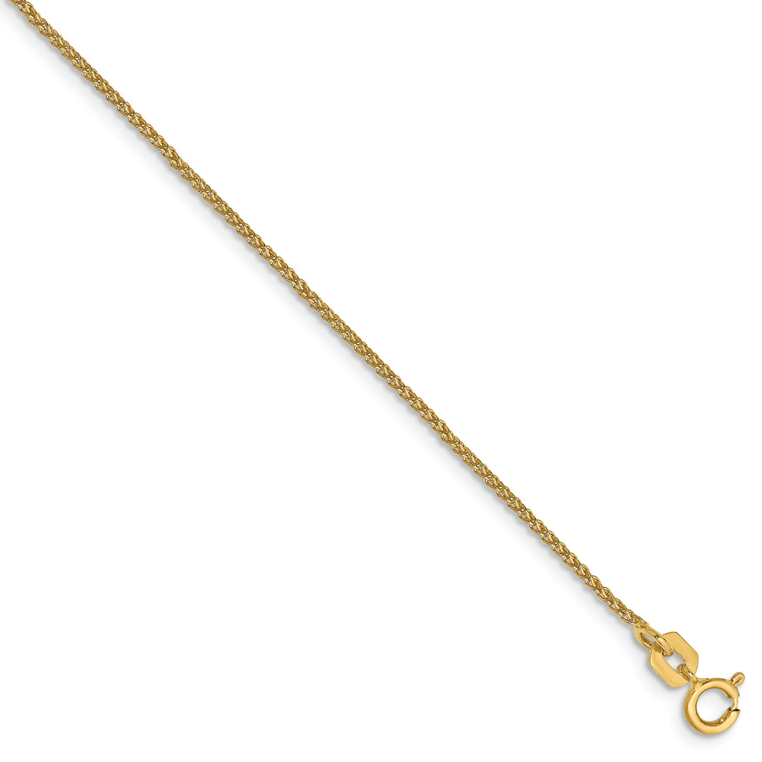 14k 8 inch 1.05mm Herringbone Bracelet with Spring Ring Clasp.