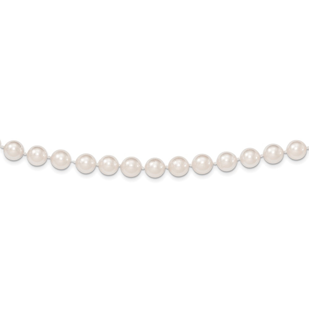 Pulsera de Perlas Cultivadas Akoya Redondas 8-9mm en Oro Amarillo 14K