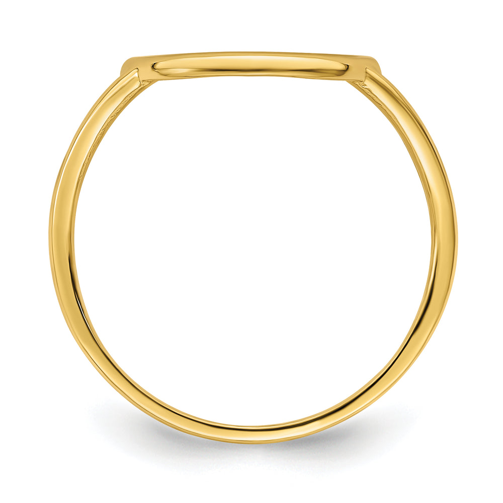 Rafael Angel Ring in Polished 14k Yellow Gold Circle
