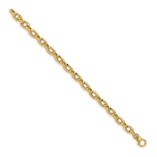 Polished 14K Gold Elegant Link Bracelet