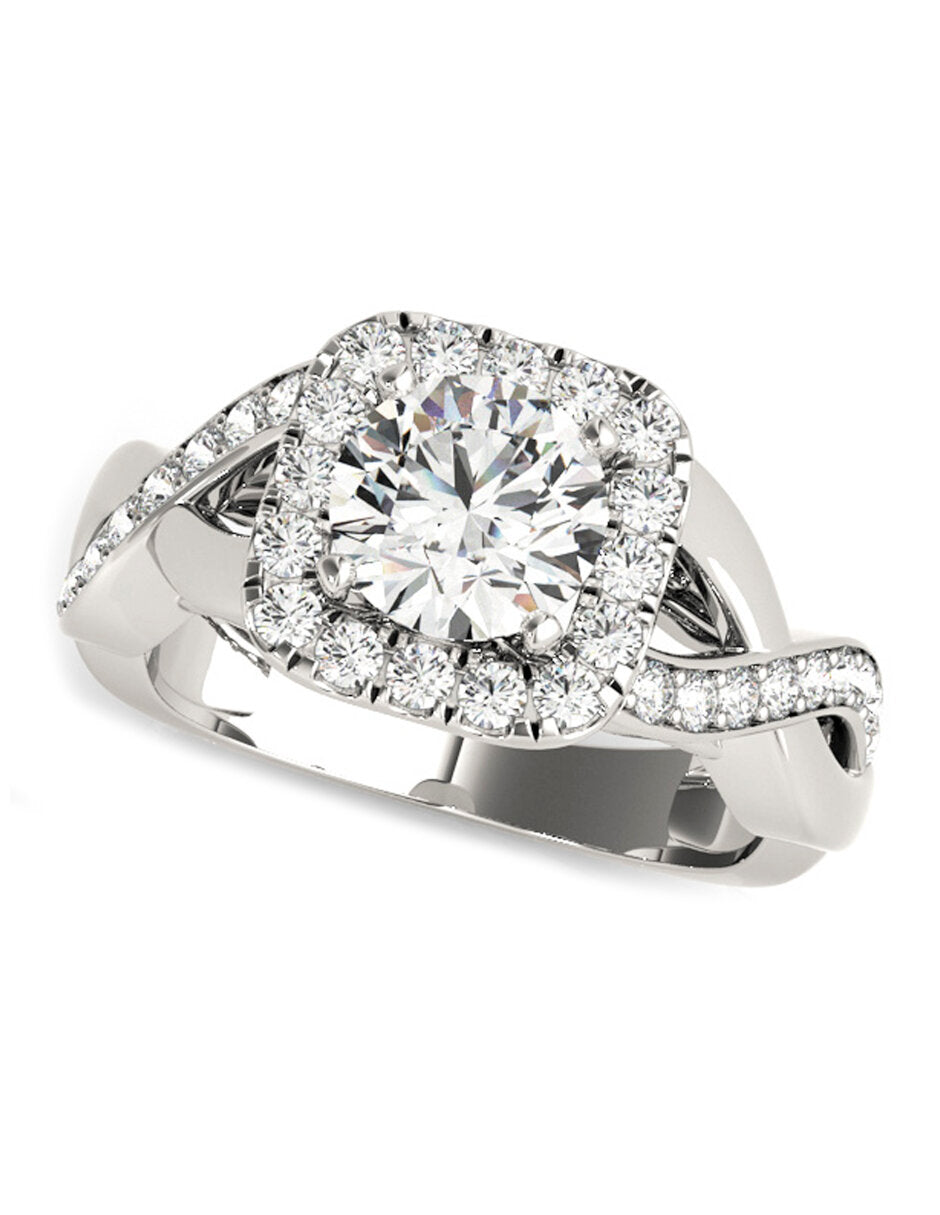 Custom Halo Engagement Ring Setting – Amore Mio!