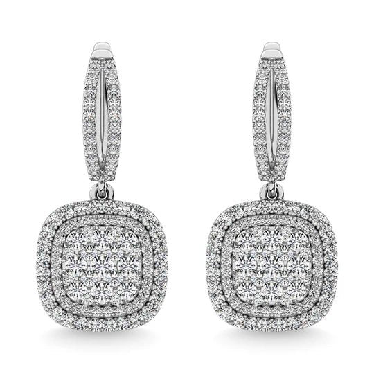 Aretes con diamantes