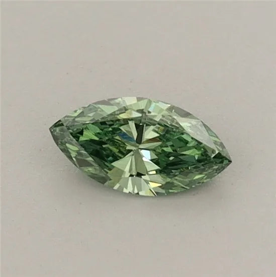 0.24ct Marquise Lab Grown Diamond (Colour Fancy Vivid Green, Clarity VS1, IGI Certified)