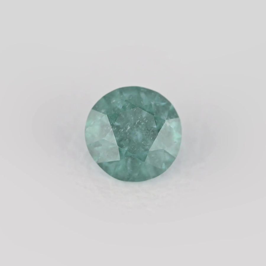 0.29ct Round Natural Sapphire (Colour Teal, Clarity Moderately Included, Cut Faceted)