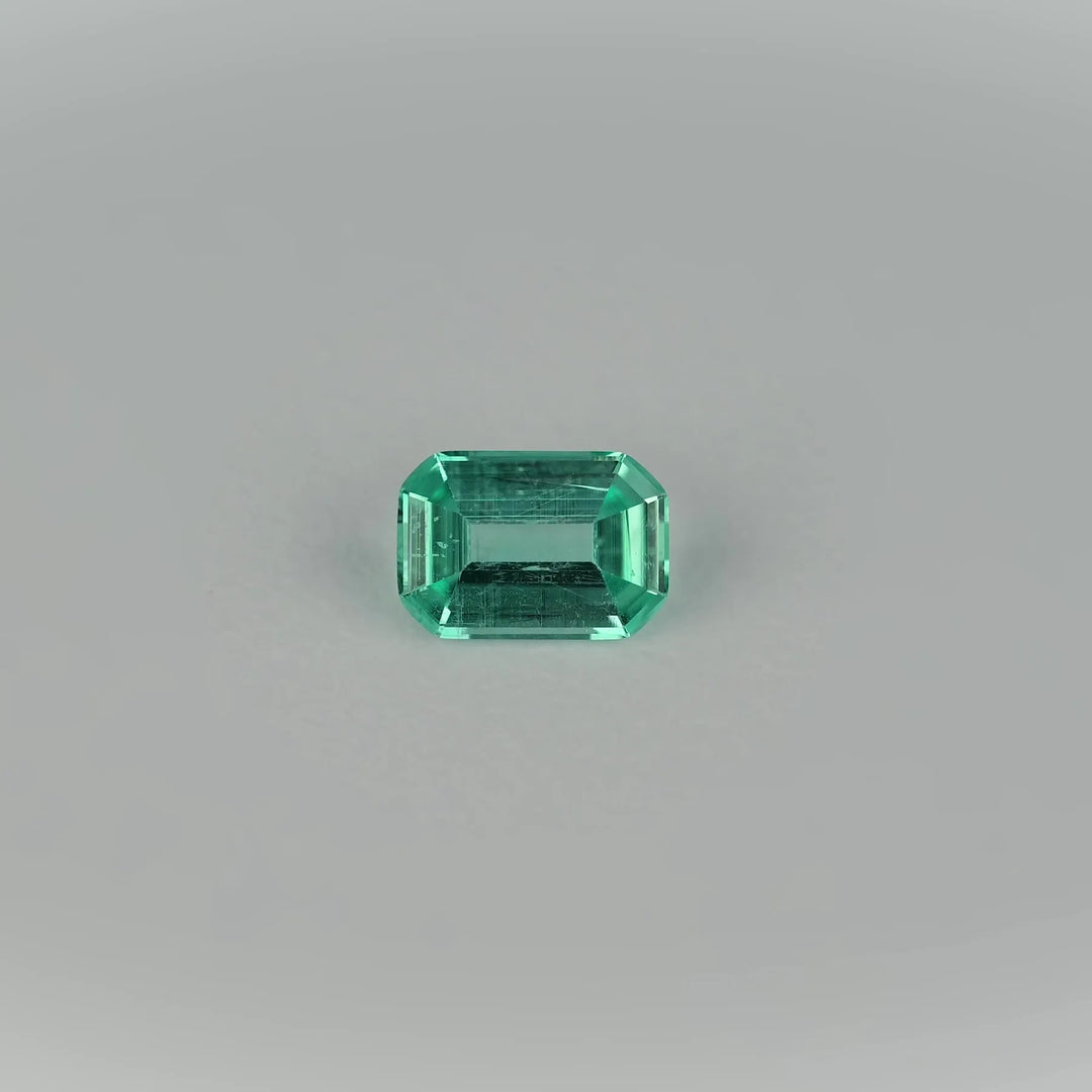 0.37ct Octagonal Natural Emerald (Colour Green, Clarity Eye Clean, Cut Faceted)
