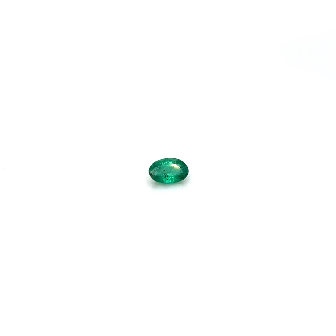 0.39ct Oval Natural Emerald (Colour Green, Clarity Slightly Included, Cut Faceted)
