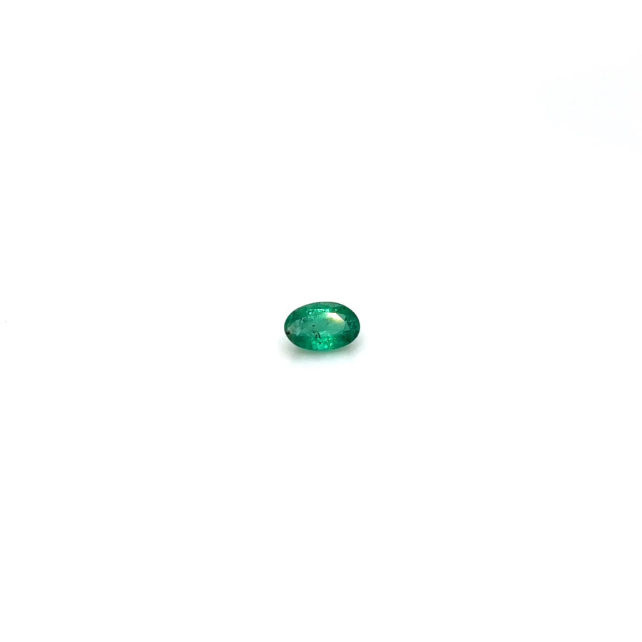 0.39ct Oval Natural Emerald (Colour Green, Clarity Slightly Included, Cut Faceted)