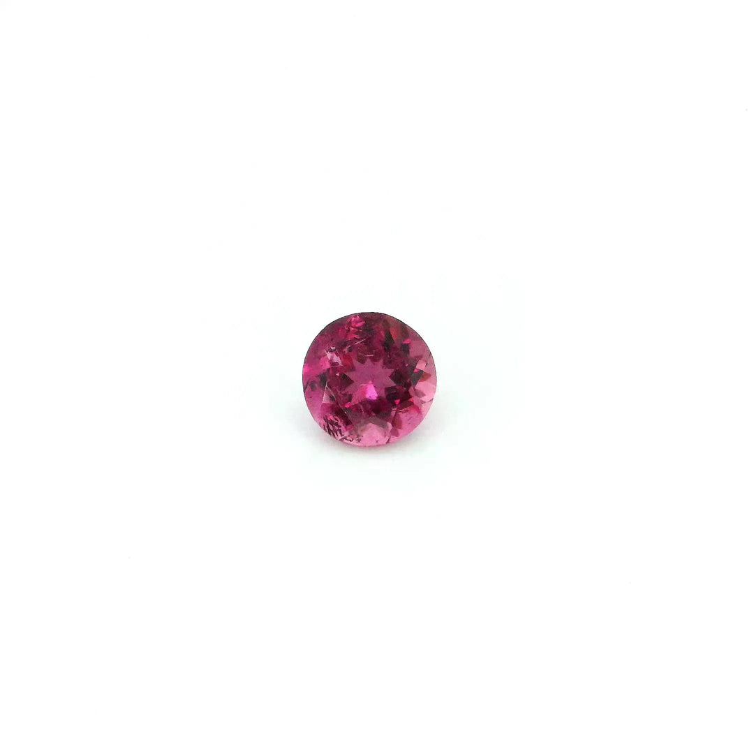 0.39ct Round Natural Tourmaline (Colour Pink, Clarity Slightly Included, Cut Faceted)
