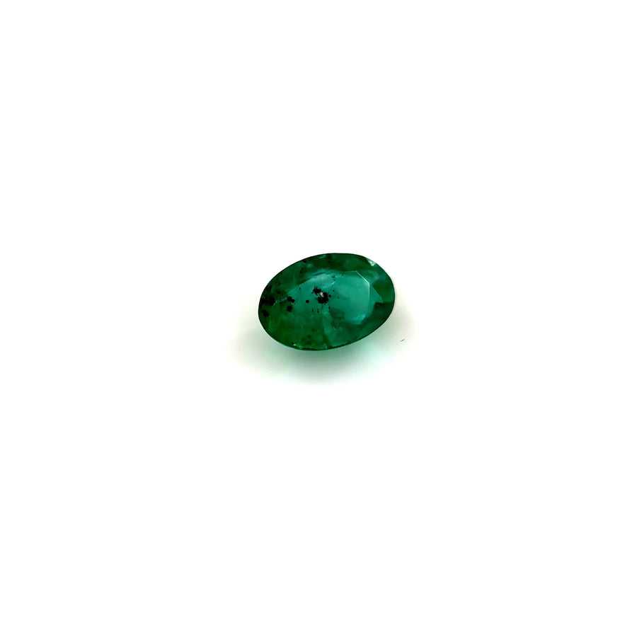 0.42ct Oval Natural Emerald (Colour Green, Clarity Slightly Included, Cut Faceted)