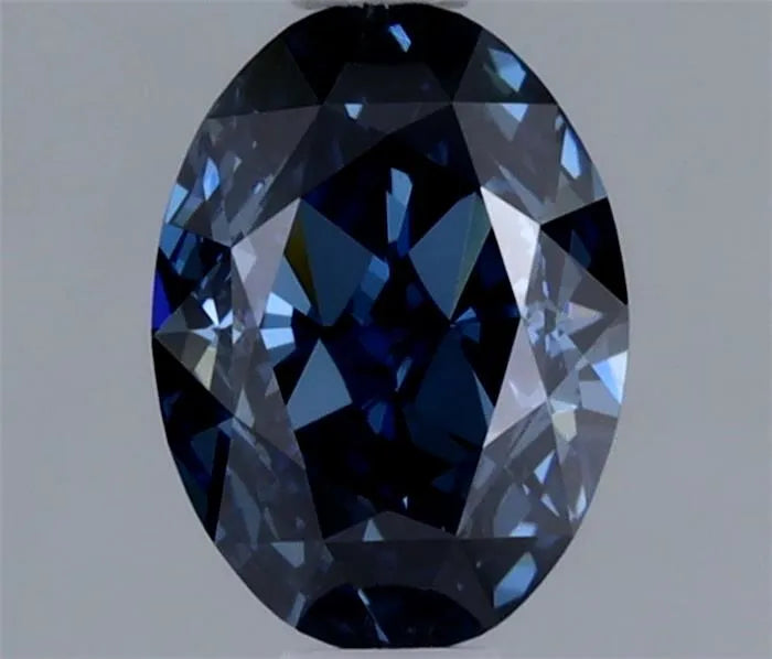 0.50ct Oval Natural Diamond (Colour Fancy Deep Blue, Clarity VS2, GIA Certified)