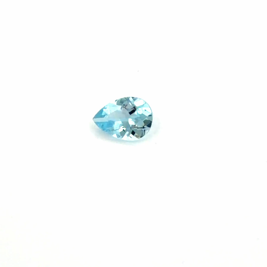 0.53ct Pear Natural Aquamarine (Colour Blue, Clarity Eye Clean, Cut Faceted)