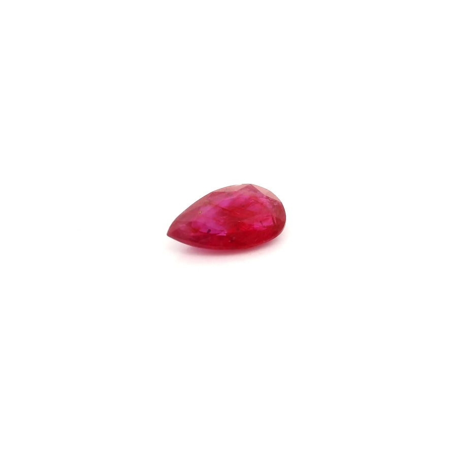 0.54ct Pear Natural Ruby (Colour Red, Clarity Moderately Included, Cut Faceted)