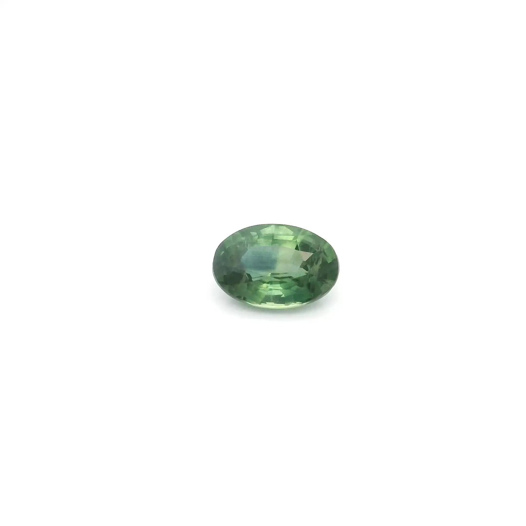 0.62ct Oval Natural Sapphire (Colour Green, Clarity Slightly Included, Cut Faceted)