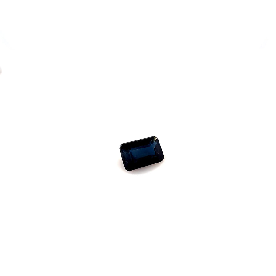 0.64ct Emerald Natural Sapphire (Colour Blue, Clarity Eye Clean, Cut Faceted)