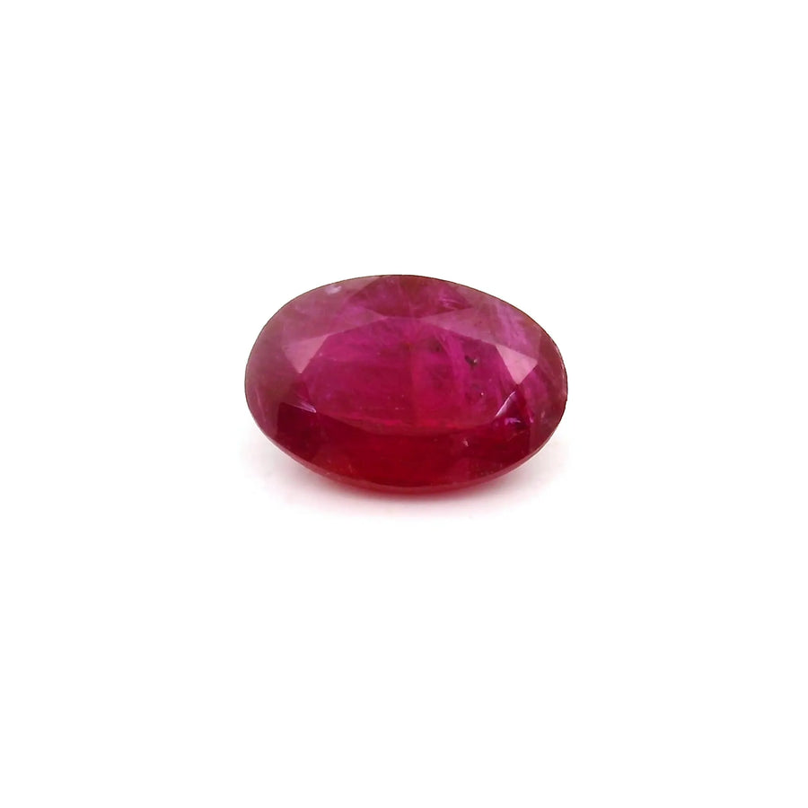0.76ct Oval Natural Ruby (Colour Red, Clarity Moderately Included, Cut Faceted)