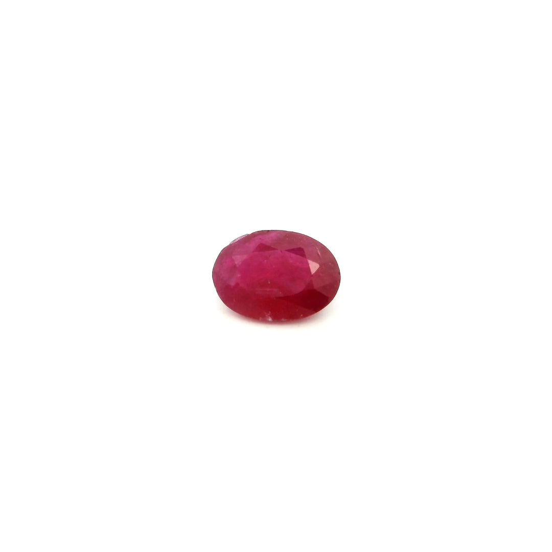 0.78ct Oval Natural Ruby (Colour Red, Clarity Moderately Included, Cut Faceted)