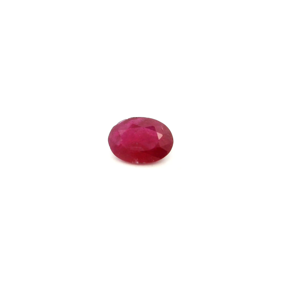 0.78ct Oval Natural Ruby (Colour Red, Clarity Moderately Included, Cut Faceted)