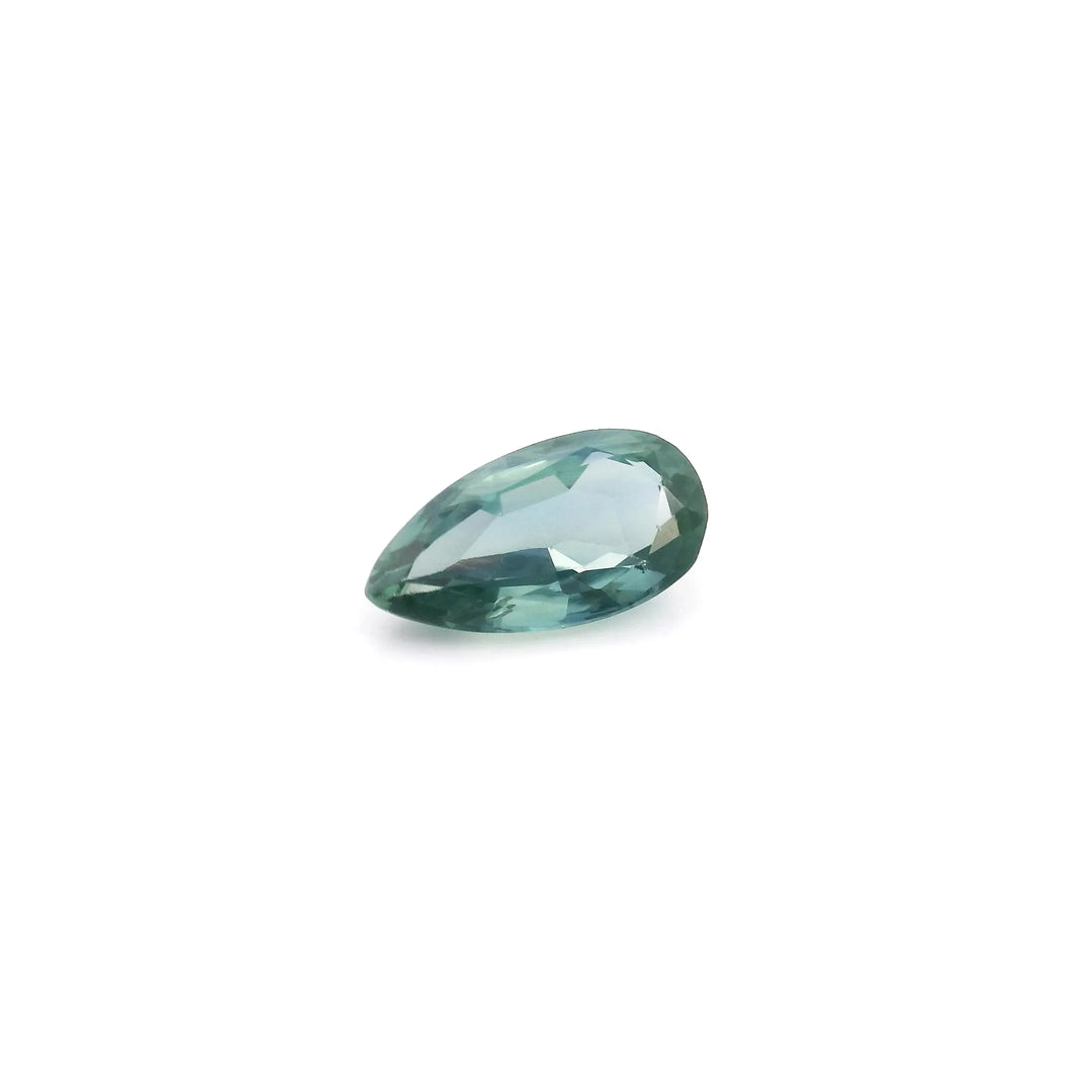 0.85ct Pear Natural Sapphire (Colour Teal, Clarity Slightly Included, Cut Faceted)