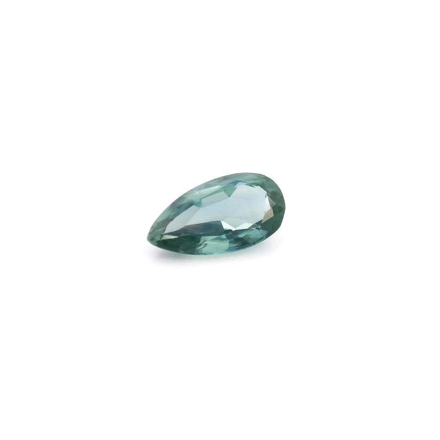 0.85ct Pear Natural Sapphire (Colour Teal, Clarity Slightly Included, Cut Faceted)