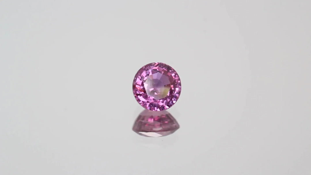 0.87ct Round Natural Sapphire (Colour Pink, Clarity Eye Clean, Cut Faceted)