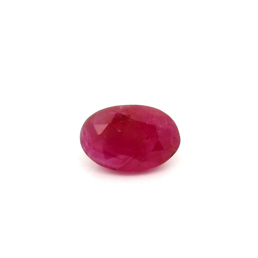0.88ct Oval Natural Ruby (Colour Red, Clarity Moderately Included, Cut Faceted)