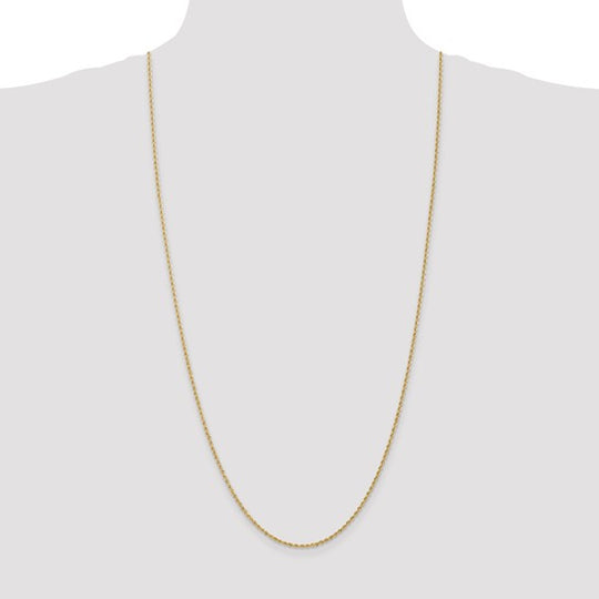 30-inch 1.5mm 14K Rope Chain with Lobster Clasp