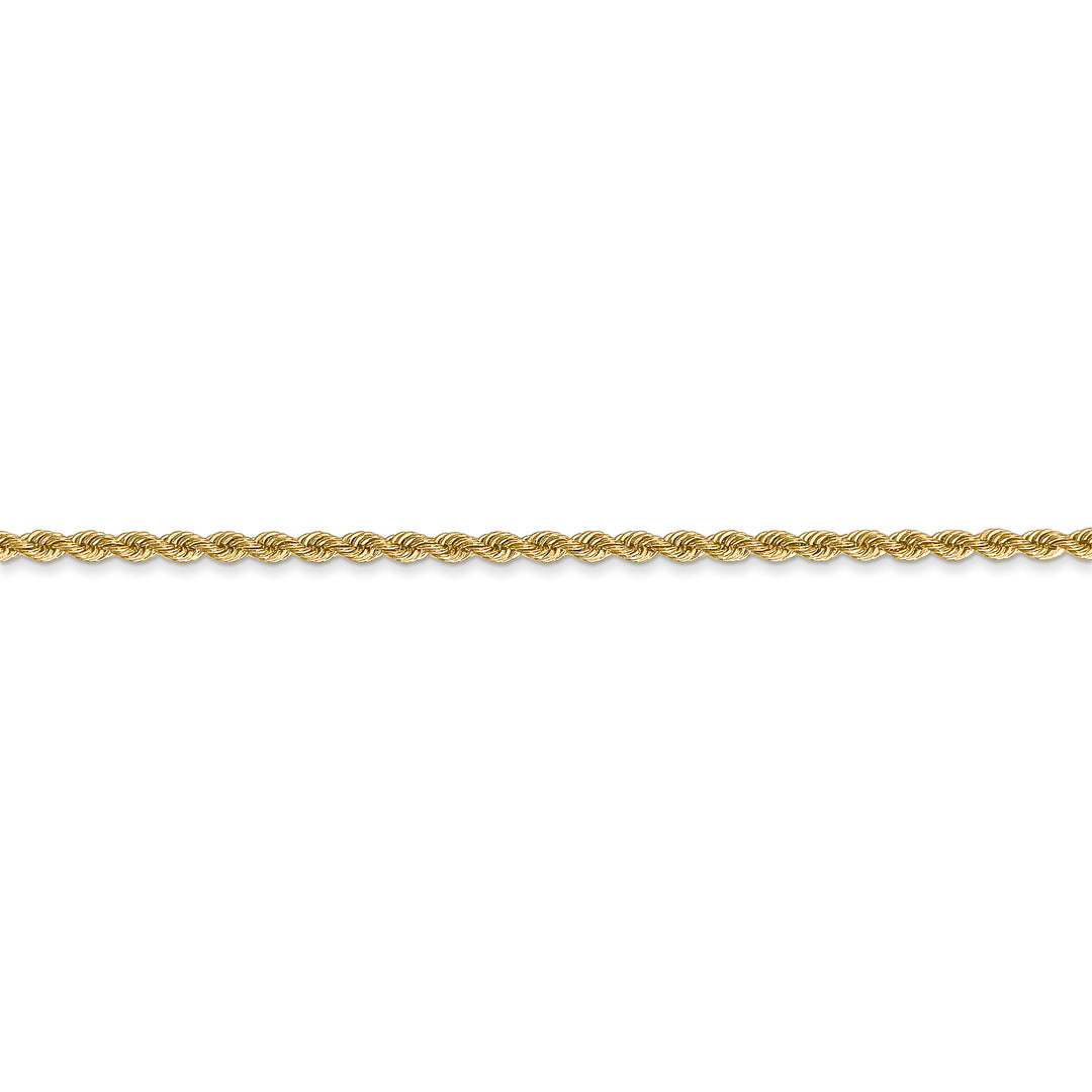 14K Yellow Gold Chain, 14 Inch, 2mm, Regular Rope with Lobster Clasp