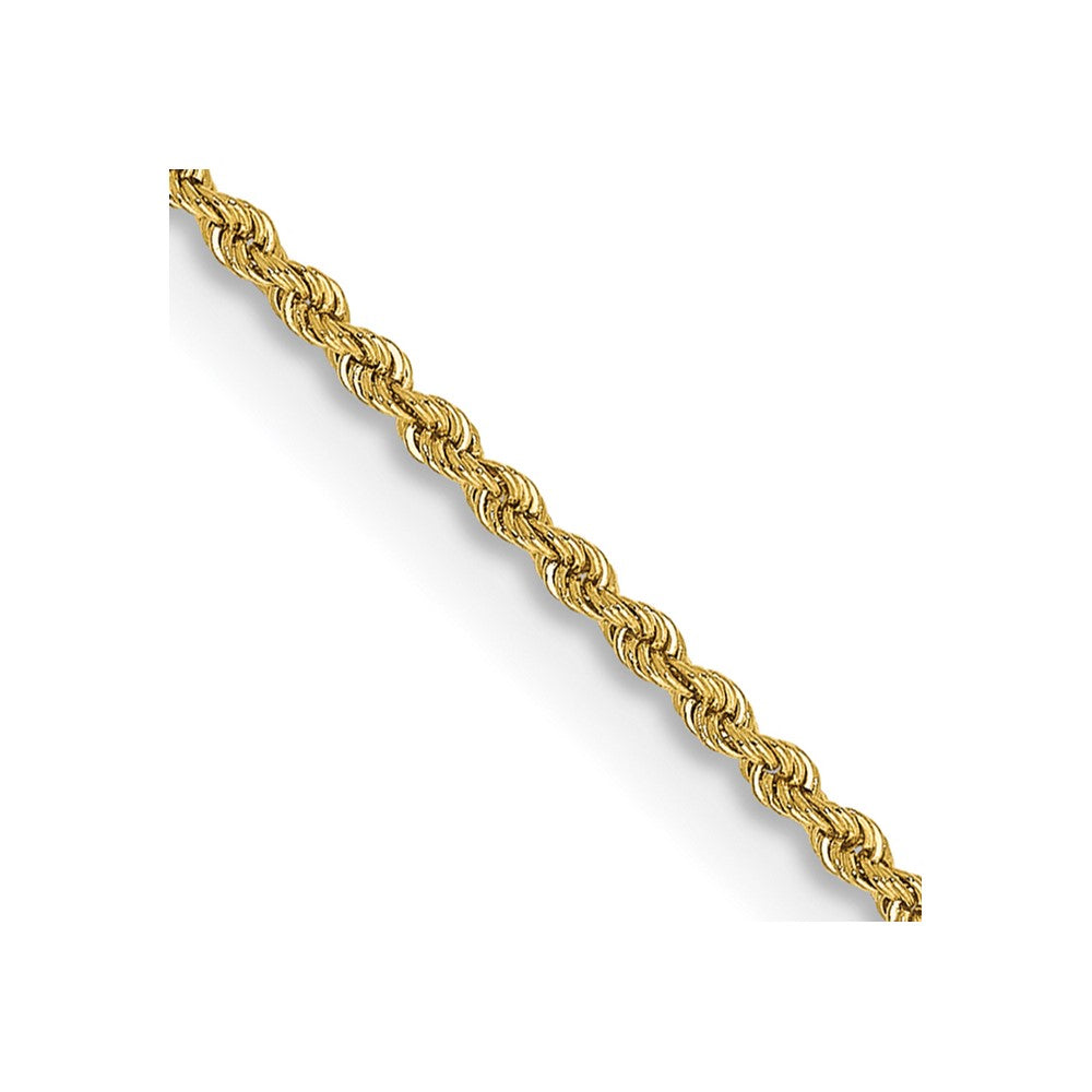 14K Yellow Gold Chain, 14 Inch, 2mm, Regular Rope with Lobster Clasp