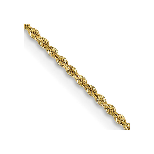 14K Yellow Gold Chain, 14 Inch, 2mm, Regular Rope with Lobster Clasp