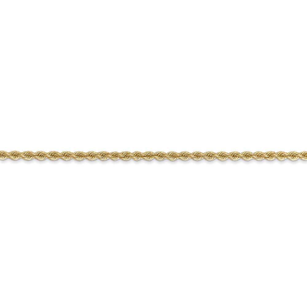 14k 2.25mm Regular Rope Chain