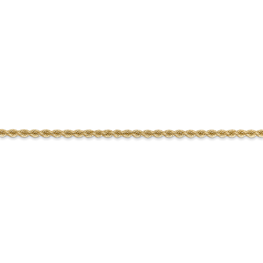 36 Inch 14K Yellow Gold Rope Chain with Lobster Clasp - 2.25 mm