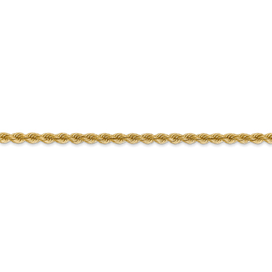 14K Yellow Gold 2.75mm Regular Rope Chain - 36 Inches