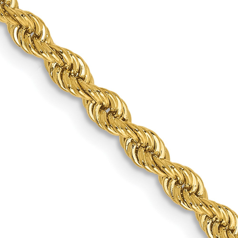 14K Yellow Gold 2.75mm Regular Rope Chain - 36 Inches