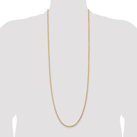 14K Yellow Gold Chain – Diamond Rope