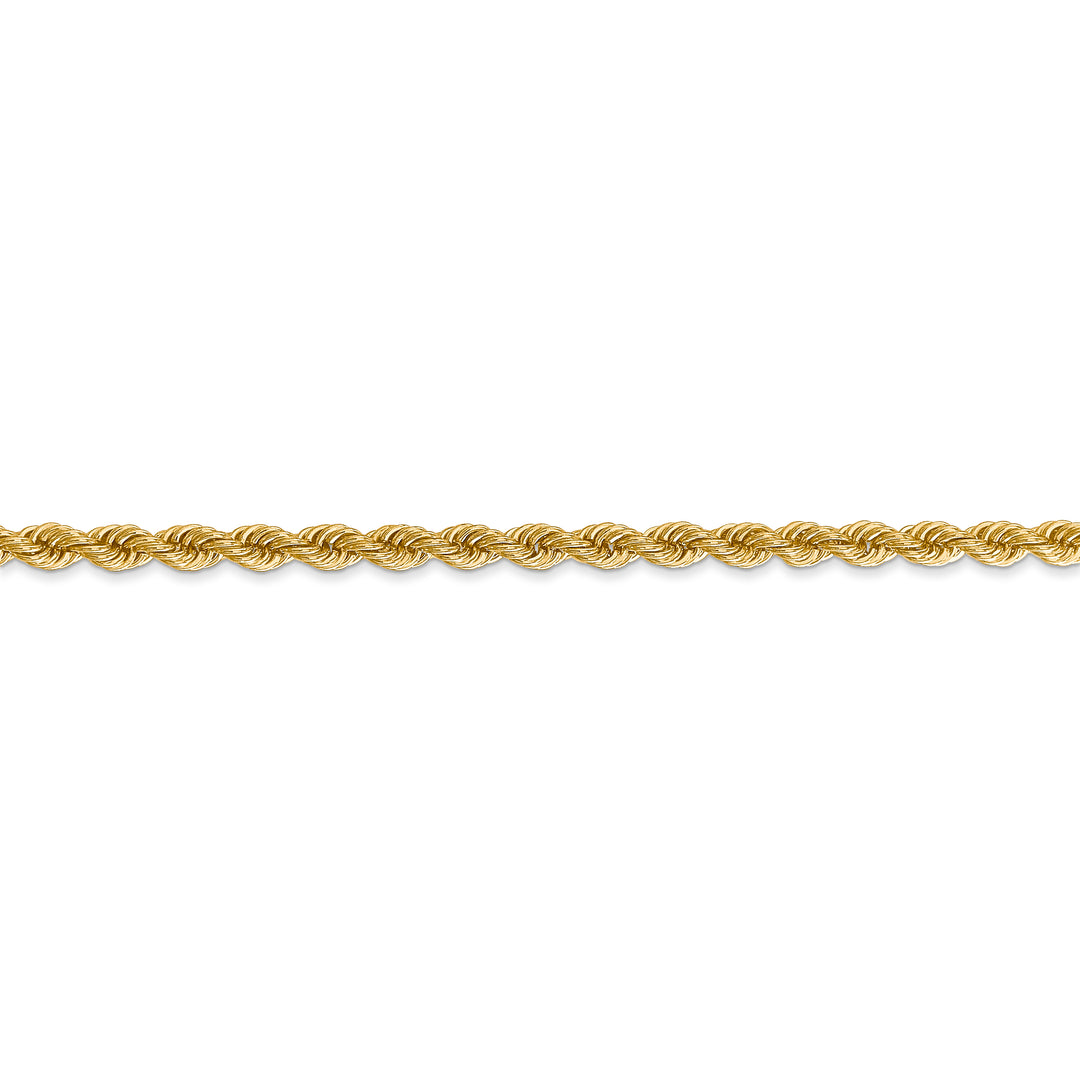 Cadena de cuerda regular de 14k y 3 mm