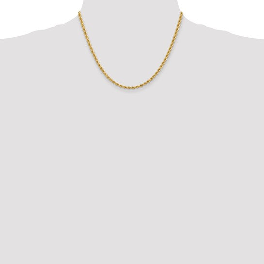 14K Yellow Gold Chain – 18 inches, 3.65 mm with Lobster Clasp