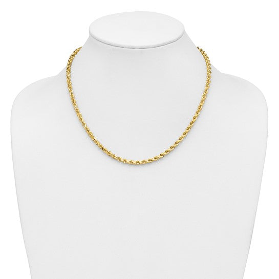 Cadena de Oro Amarillo 14K de 18 Pulgadas y 4.25 mm con Corte de Diamante (D/C)