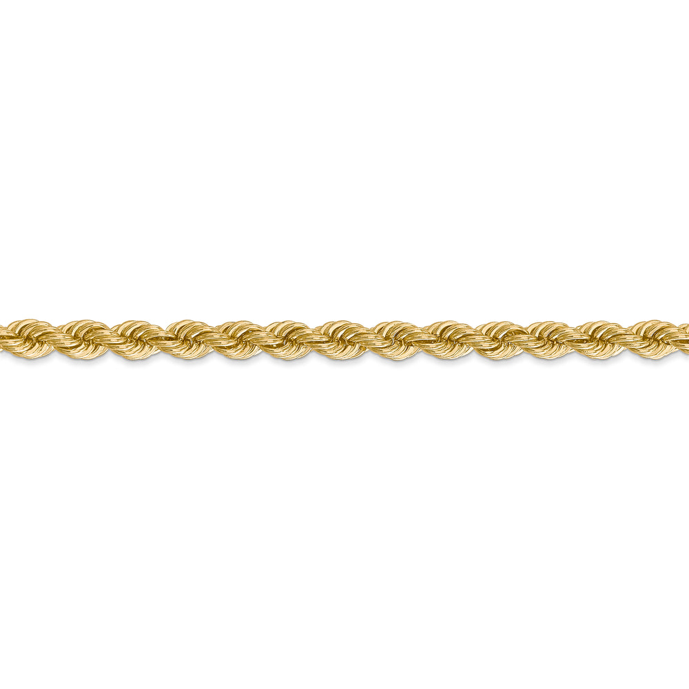 14K Yellow Gold Rope Chain – 24 Inches, 5mm with Lobster Clasp