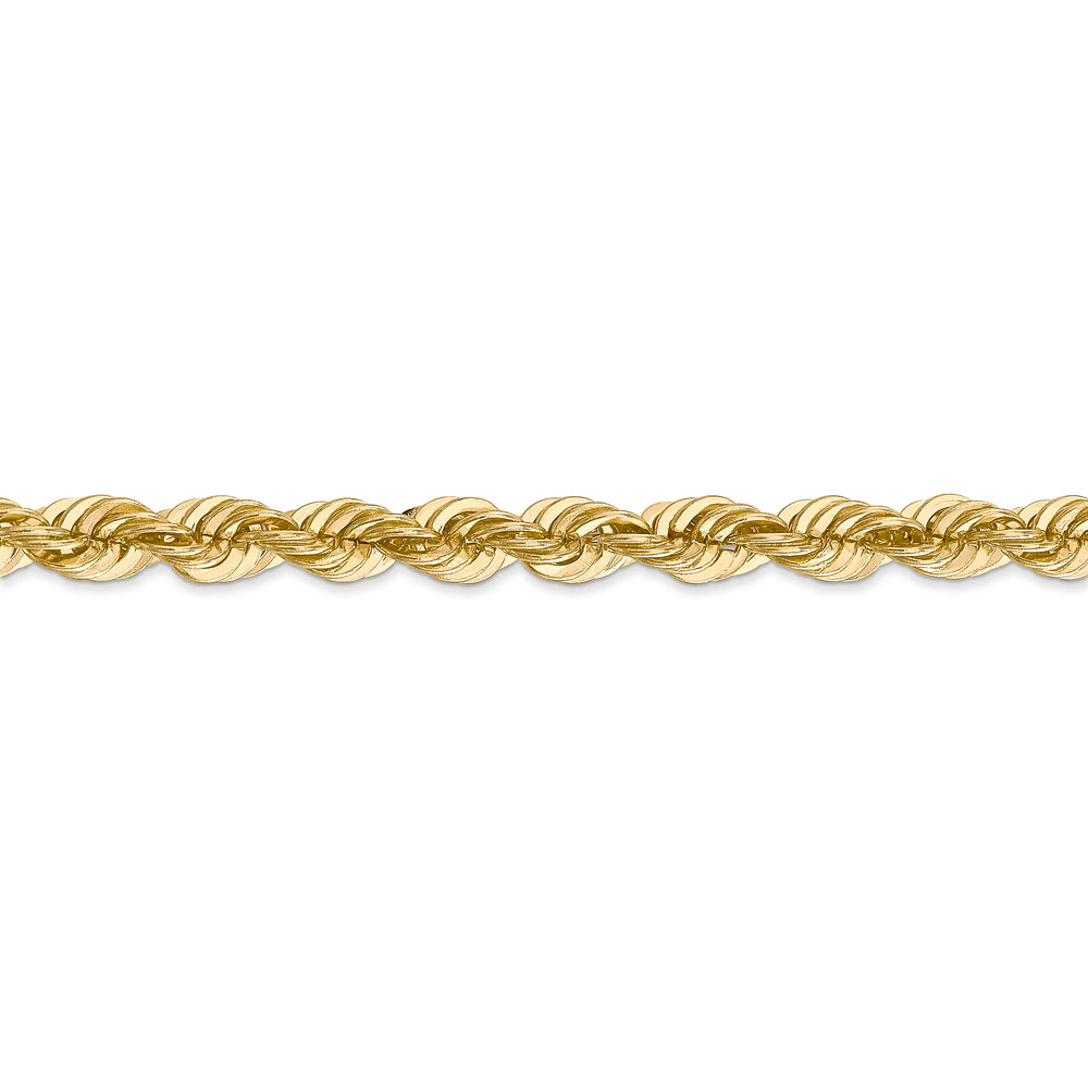 Cadena de Cuerda 14K 30 Pulgadas 6mm con Cierre Tipo Langosta